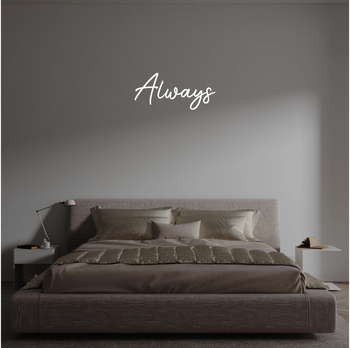 Custom text: Always