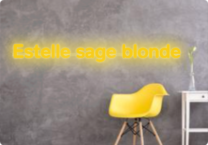 Custom text: Estelle sage blonde