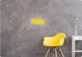 Custom text: Inès