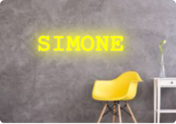 Custom text: SIMONE