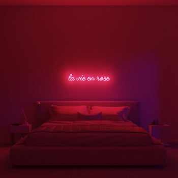 La vie en rose - neon LED sign