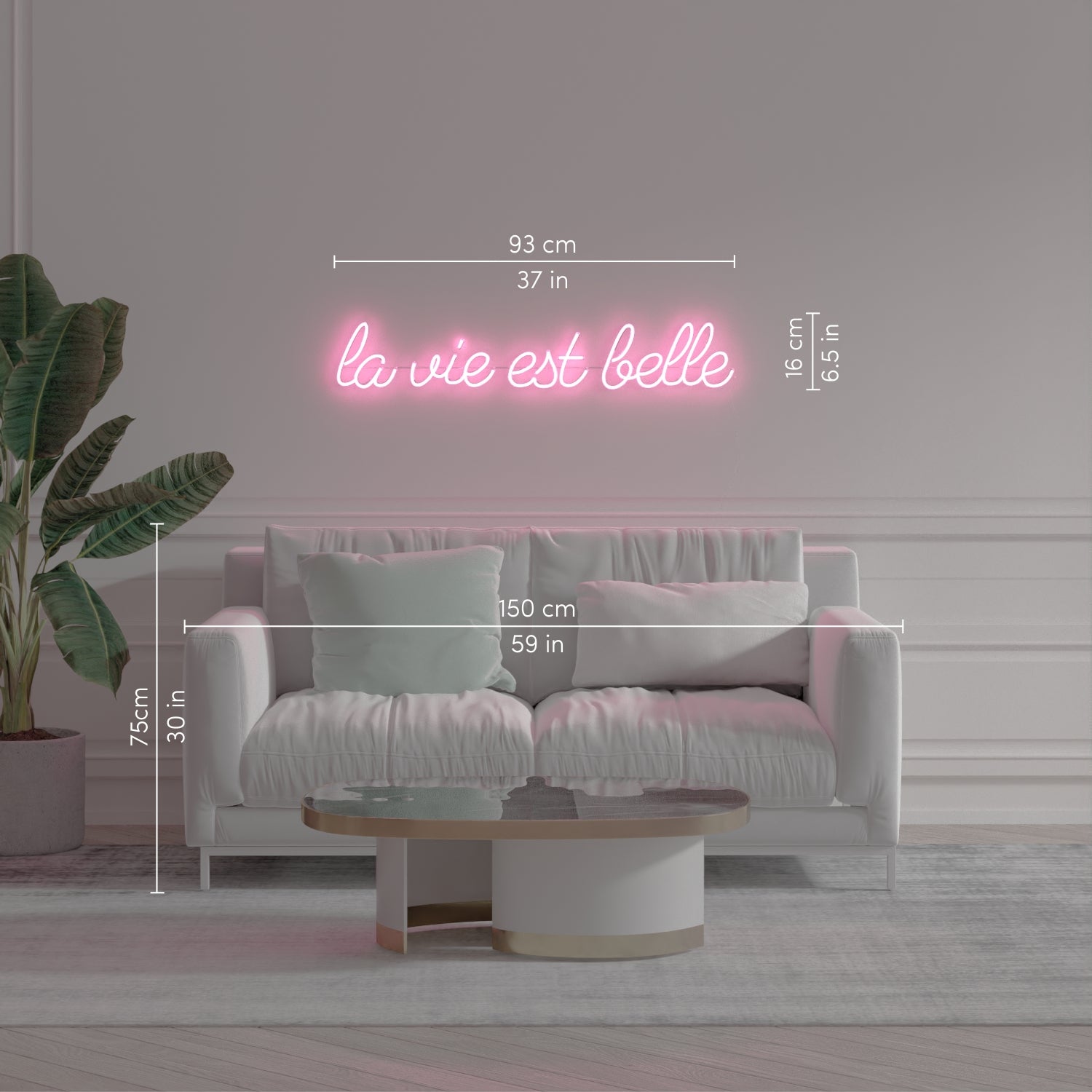 Life is beautiful, neon LED sign