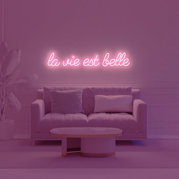 Life is beautiful, neon LED sign