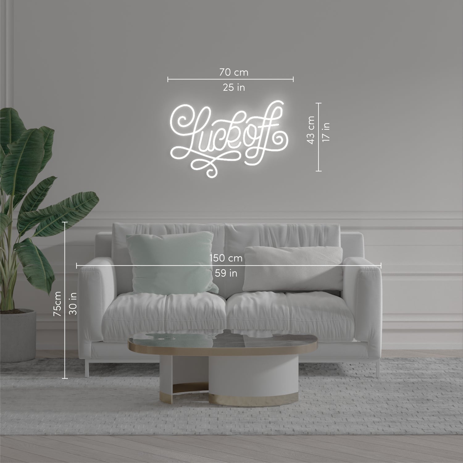 Luck Off by Joanna Behar - LED Neon Sign