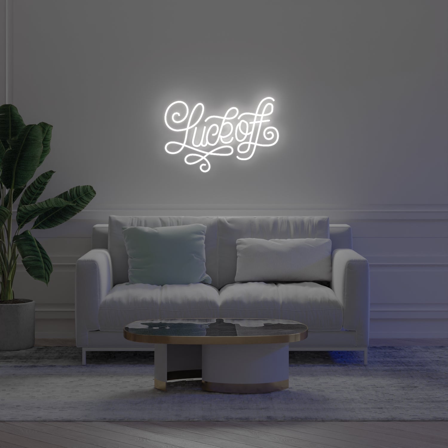 Luck Off by Joanna Behar - LED Neon Sign
