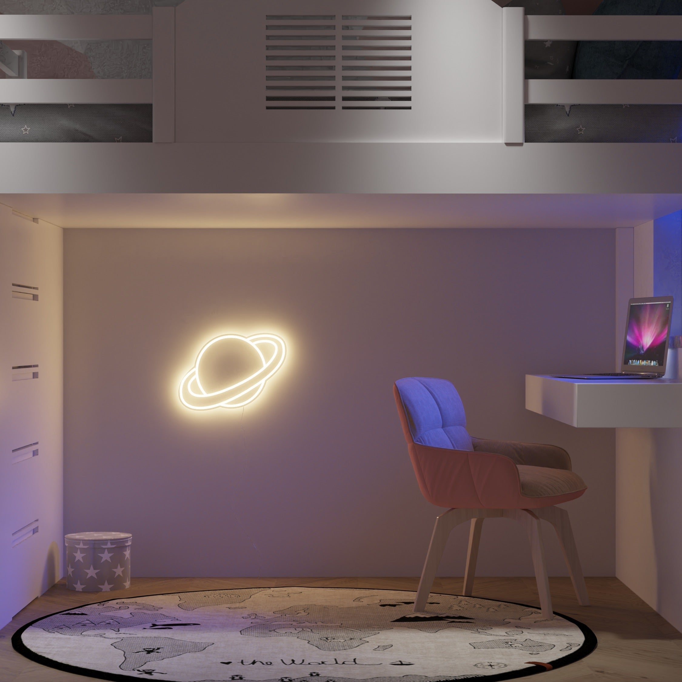 Saturn - Neon LED Sign