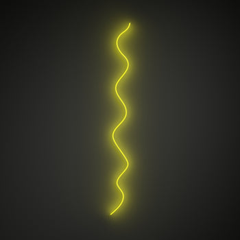Squiggle by 2LG, neon LED sign