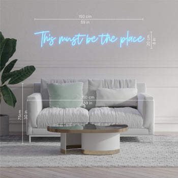 This must be the place - neon LED sign